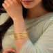 Gold plated light weight bangles DBG313