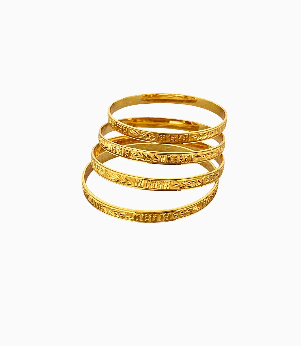 Gold Plated Regular Use Bangles Set For Women
