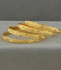 Gold Plated Ethnic Chillai Bangle Set