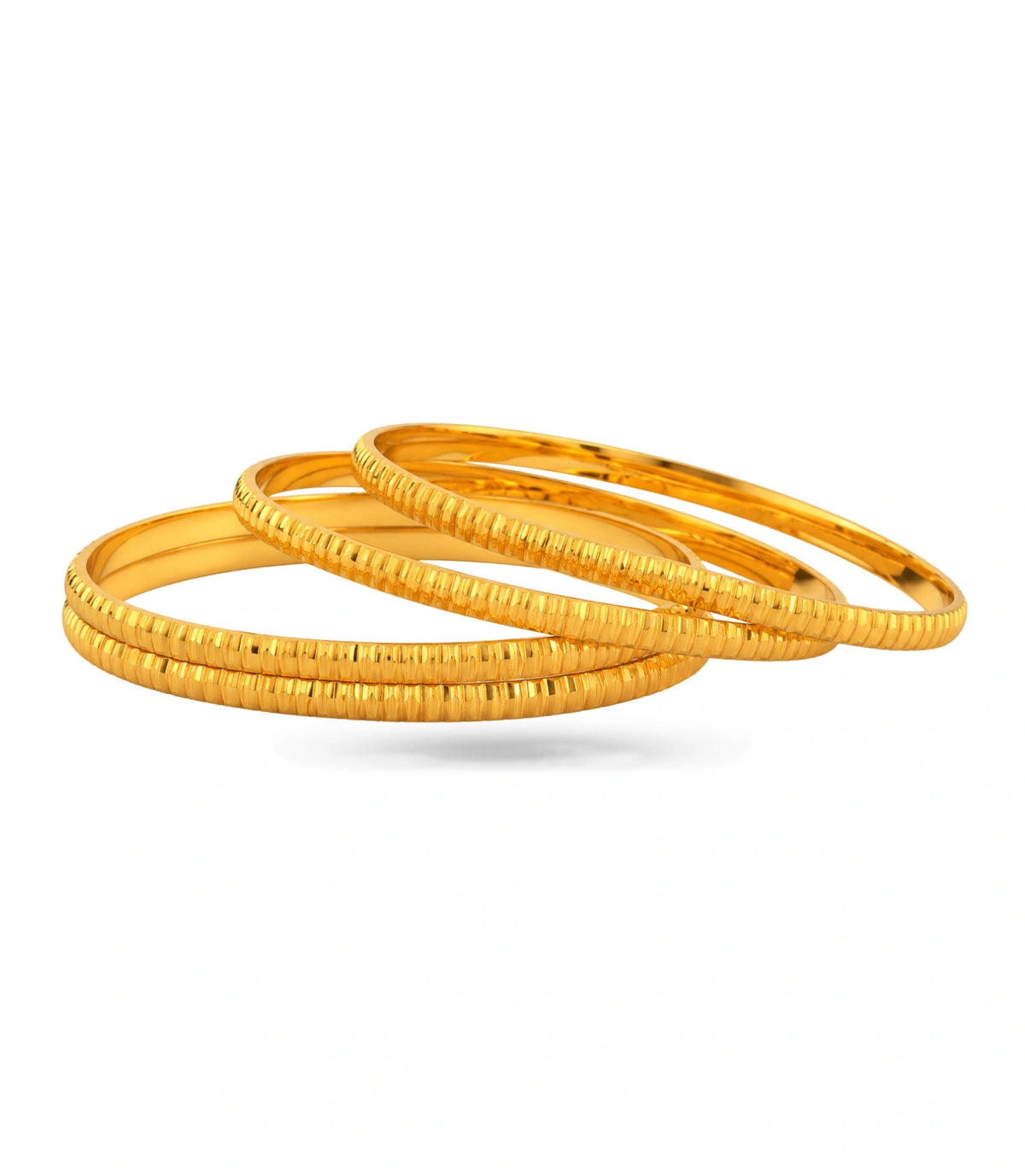 Gold Plated Daily Wear Designed Bangle Set