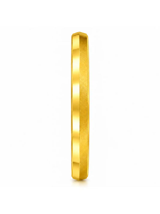 Gold Plated Plain Polished Single Bangle