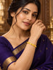 Gold Plated Herringbone Chevron Single Bangle