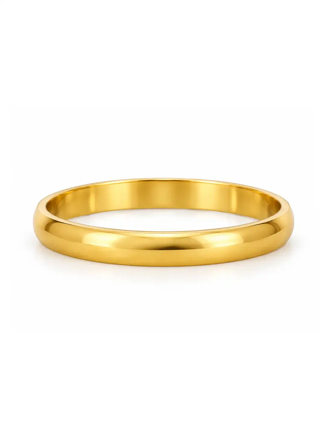 Gold Plated Everyday Polished Single Bangle