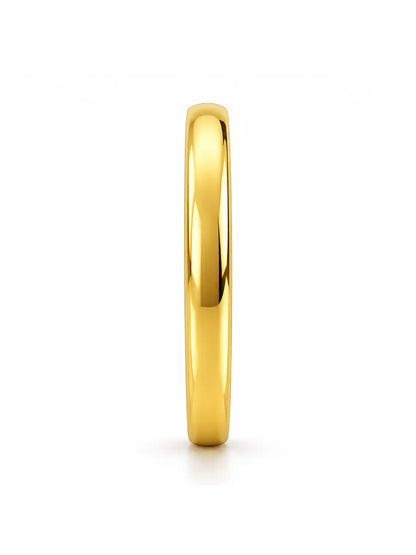 Gold Plated Everyday Polished Single Bangle