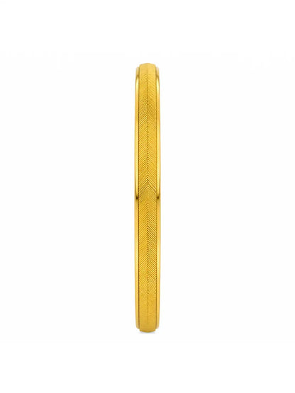 Gold Plated Everyday Minimal Polished Single Bangle