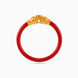 Gold Plated Red Ethnic Single Pola Bangles