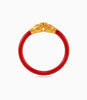 Gold Plated Red Ethnic Single Pola Bangles
