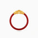 Gold Plated Red Ethnic Single Pola Bangles