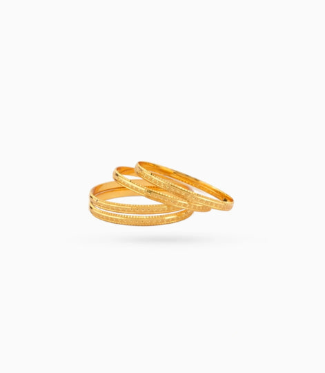 Gold Plated Regular Wear Bangle Set