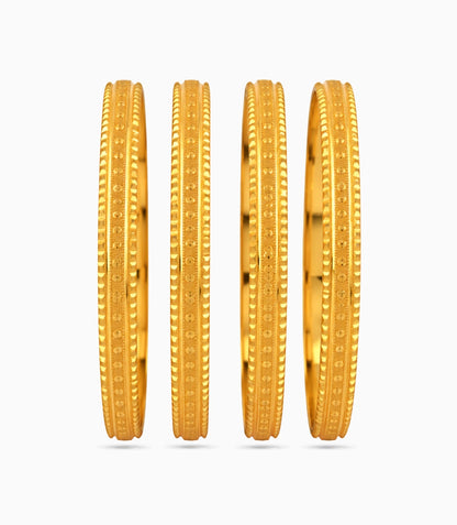 Gold Plated Regular Wear Bangle Set