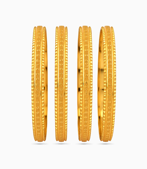 Gold Plated Regular Wear Bangle Set