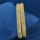 Gold Plated Designed White Pola Bangle Set