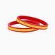 Gold Plated Ethnic Maroon Pola Bangle Set