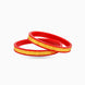 Gold Plated Ethnic Red Pola Bangle Set