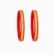 Gold Plated Ethnic Red Pola Bangle Set