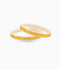 Gold Plated Ethnic White Pola Bangle Set