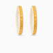 Gold Plated Ethnic White Pola Bangle Set