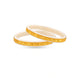 Gold Plated Ethnic White Pola Bangle Set