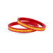 Gold Plated Paisley Maroon Pola Bangle Set