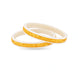 Gold Plated Paisley White Pola Bangle Set