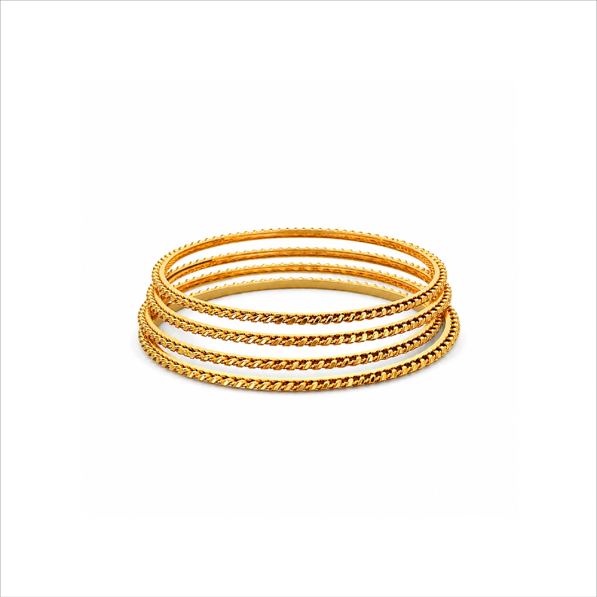 delicate gold plated bangles DBG4690
