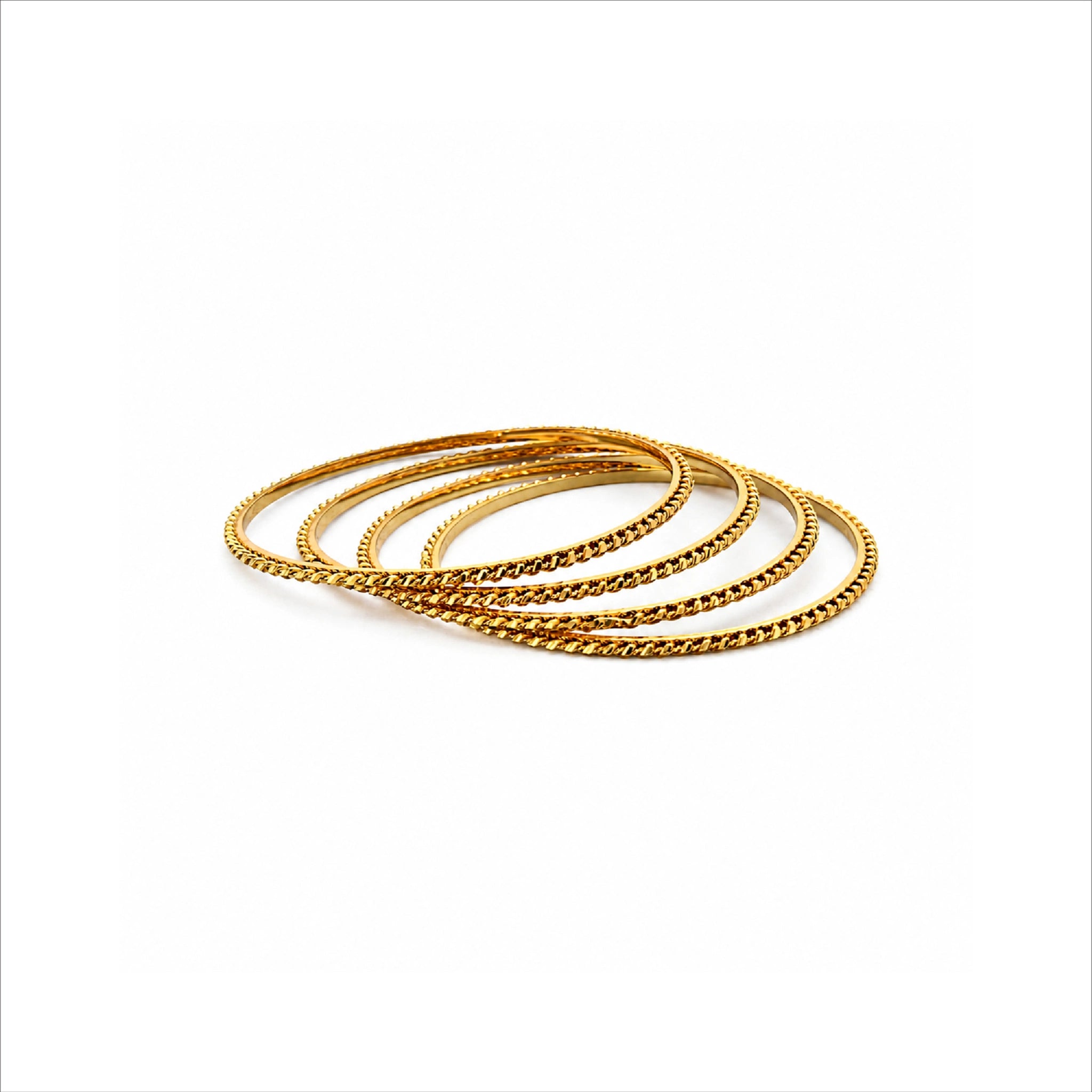 delicate gold plated bangles DBG4690
