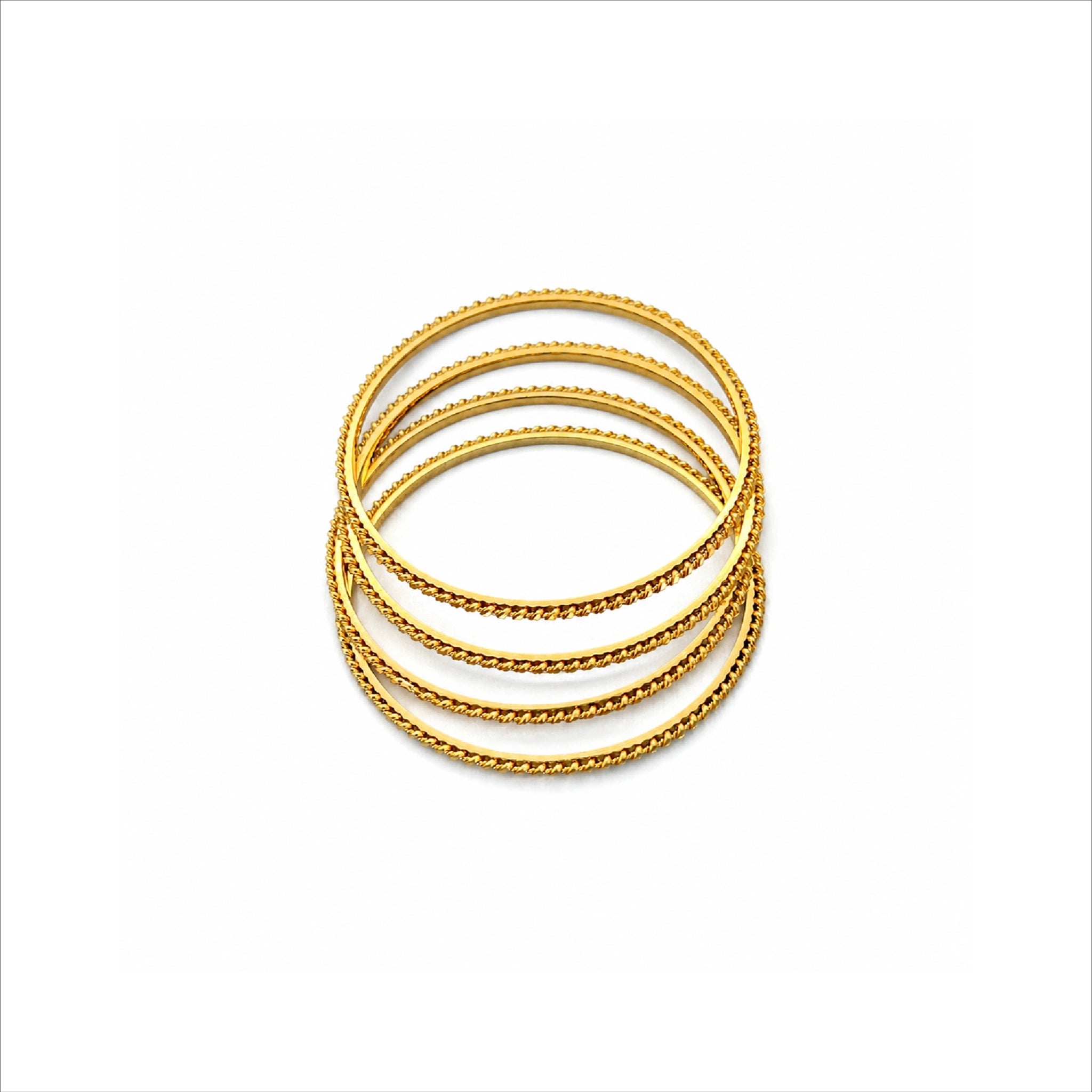 delicate gold plated bangles DBG4690