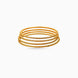 Gold Plated Delicate Bangle Set For Daily Use