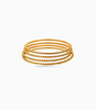 Gold Plated Delicate Bangle Set For Daily Use