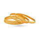 Gold Plated Festive Leaf Bangle Set