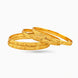 Gold Plated Festive Leaf Motif Bangle Set