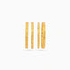 Gold Plated Festive Leaf Design Bangle Set