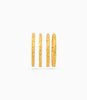 Gold Plated Festive Leaf Design Bangle Set