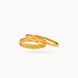 Gold Plated Festive Leaf Design Bangle Set