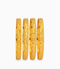 Gold Plated Festive Floral Vine Bangle Set