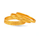 Gold Plated Festive Floral Vine Bangle Set