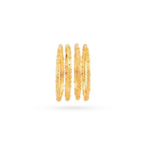 Gold Plated Festive Luxury Designed Bangle Set