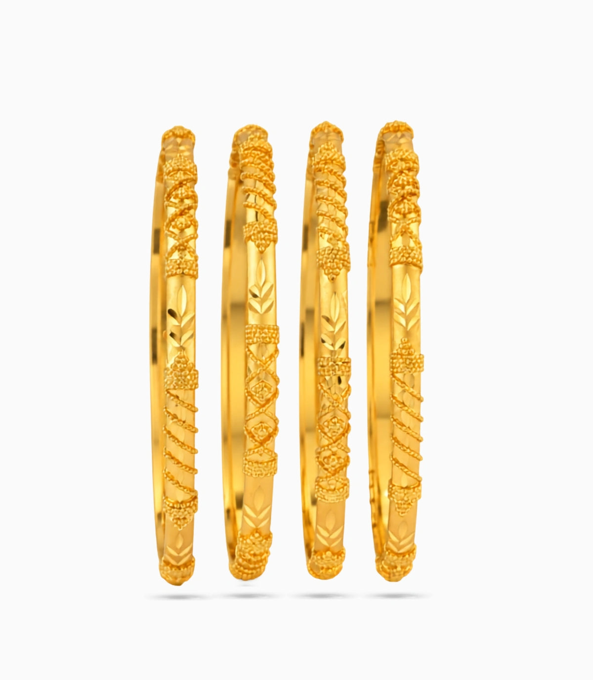 Gold Plated Festive Luxury Designed Bangle Set
