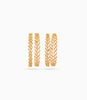 Gold Plated Festive Zigzag Wave Bangle Set