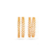 Gold Plated Festive Zigzag Wave Bangle Set