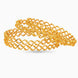 Gold Plated Festive Zigzag Wave Bangle Set