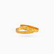 Gold Plated Festive Engraved Floral Bangle Set