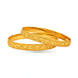 Gold Plated Festive Engraved Floral Bangle Set