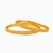 Gold Plated Everyday Coin Motif Bangle Set