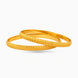 Gold Plated Everyday Leaf Motif Bangle Set