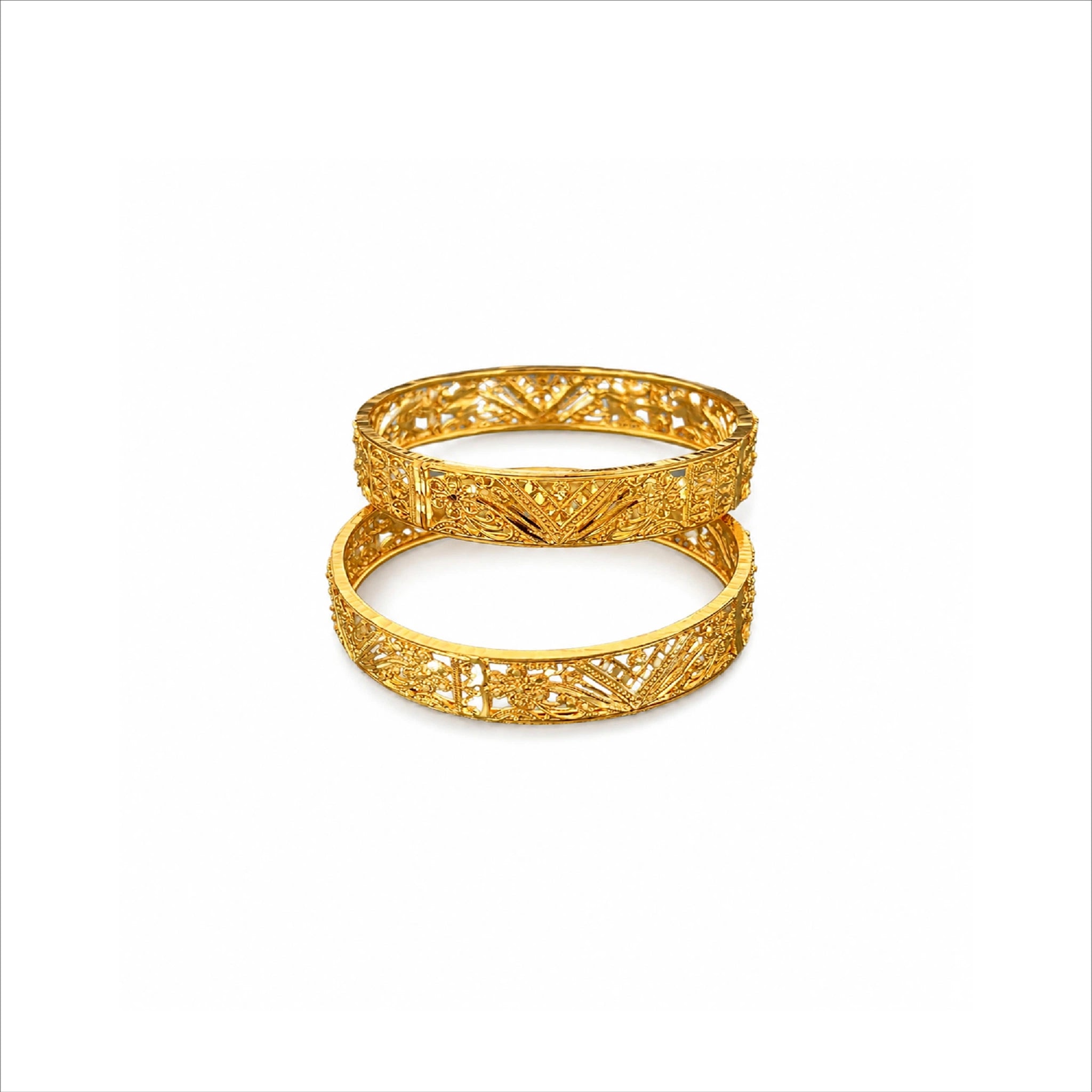 Gold Plated Designer Chur Bangles DBG8740