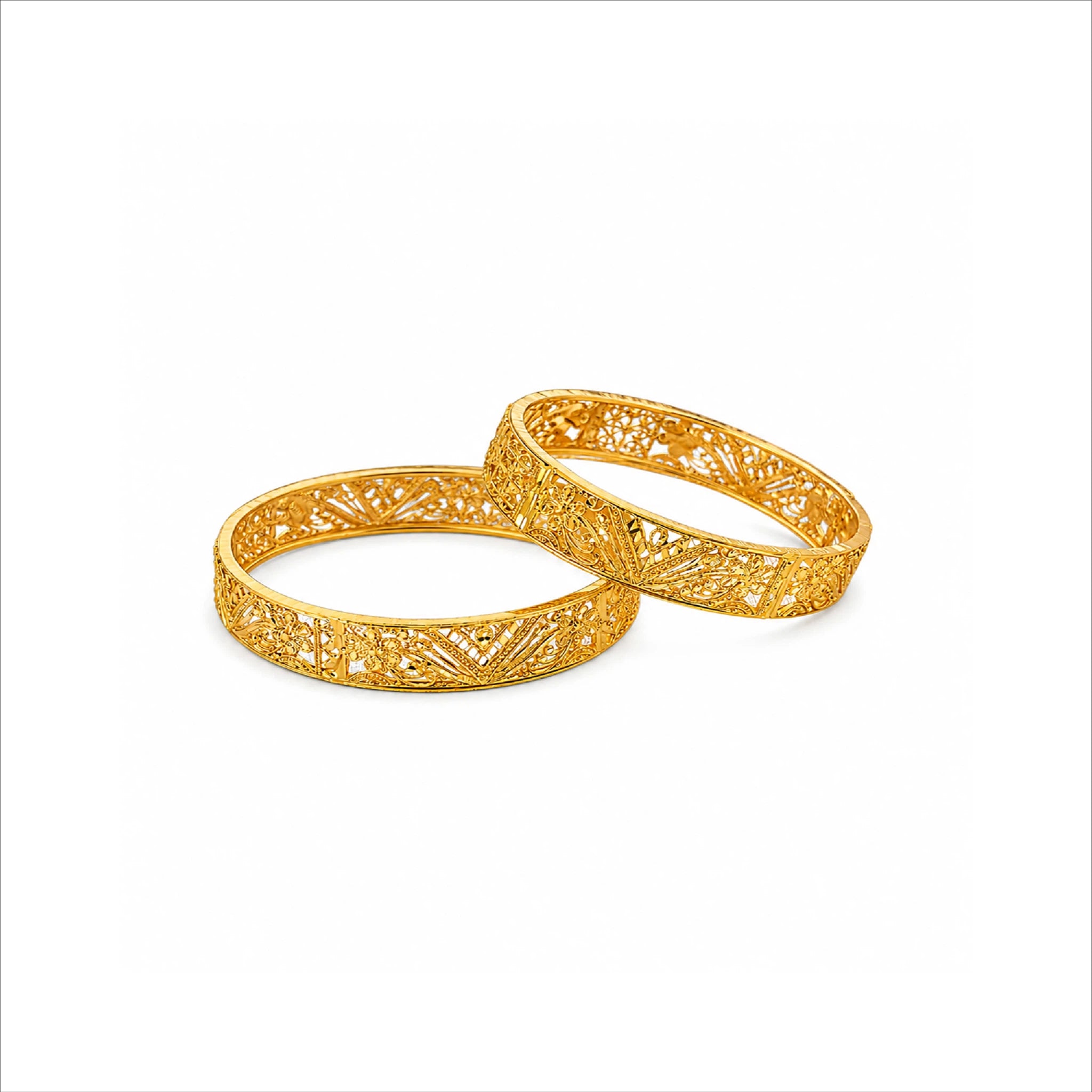 Gold Plated Designer Chur Bangles DBG8740