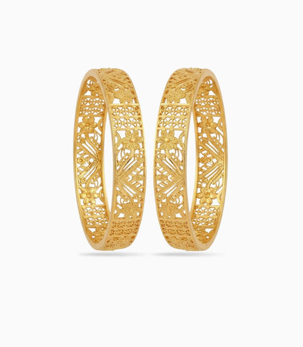 Gold Plated Designer Chur Bangles for Women