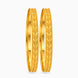Gold Plated Festive Leaft Motif Bangle Set