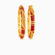 Gold Plated Wedding Red Royal Pola Bangle Set